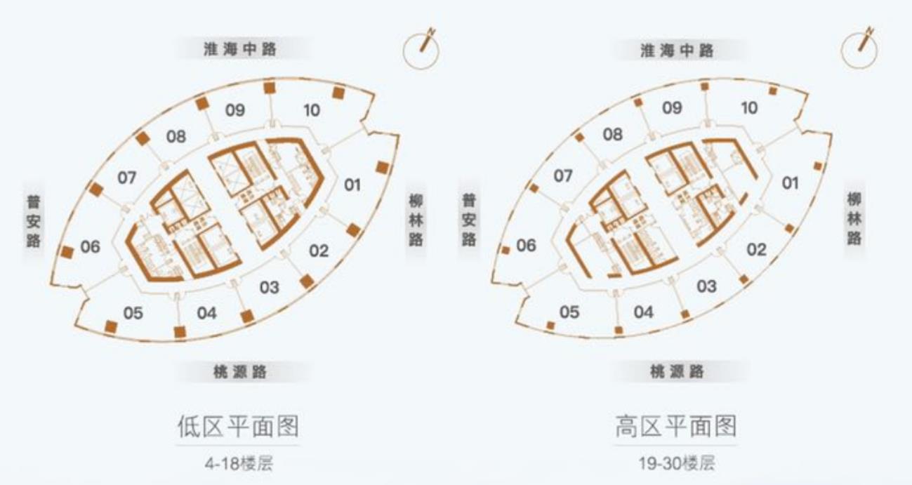 大上海时代广场楼层平面图